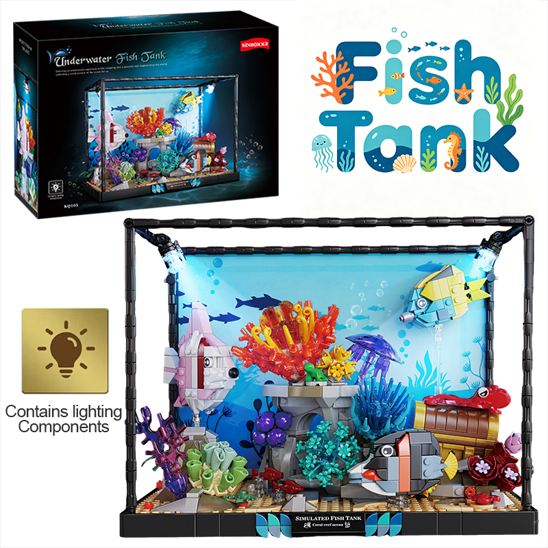 Aquarium Fish You Can Eat - Marine Organisms Fish Tank Building Blocks