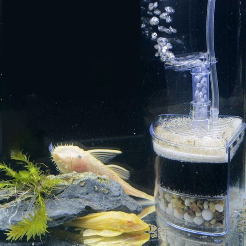 Aquarium Fish Betta - Multi-layer Media Pneumatic Fish Tank Filter