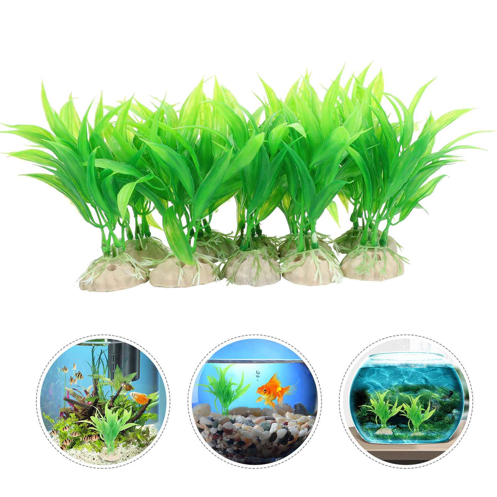 10Pcs Lifelike Resin Grass Aqu - Aquarium Fish Hiding Spot recensie en prijs
