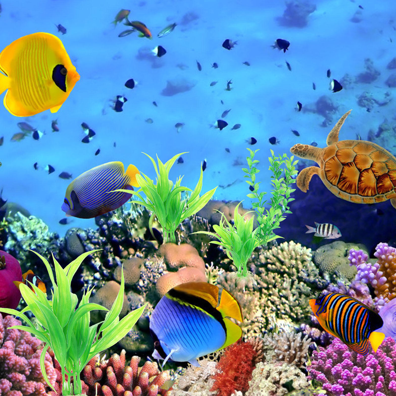 10Pcs Lifelike Resin Grass Aqu - Aquarium Fish Hiding Spot recensie en prijs