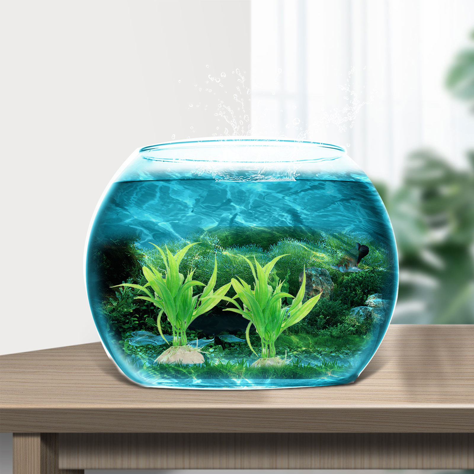 10Pcs Lifelike Resin Grass Aqu - Aquarium Fish Hiding Spot recensie en prijs