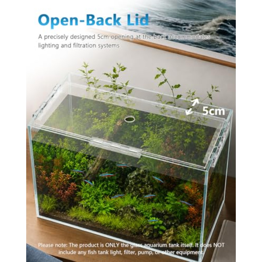 10 Gallon Glass Fish Tank Open - Aquarium Fish Goldfish recensie en prijs