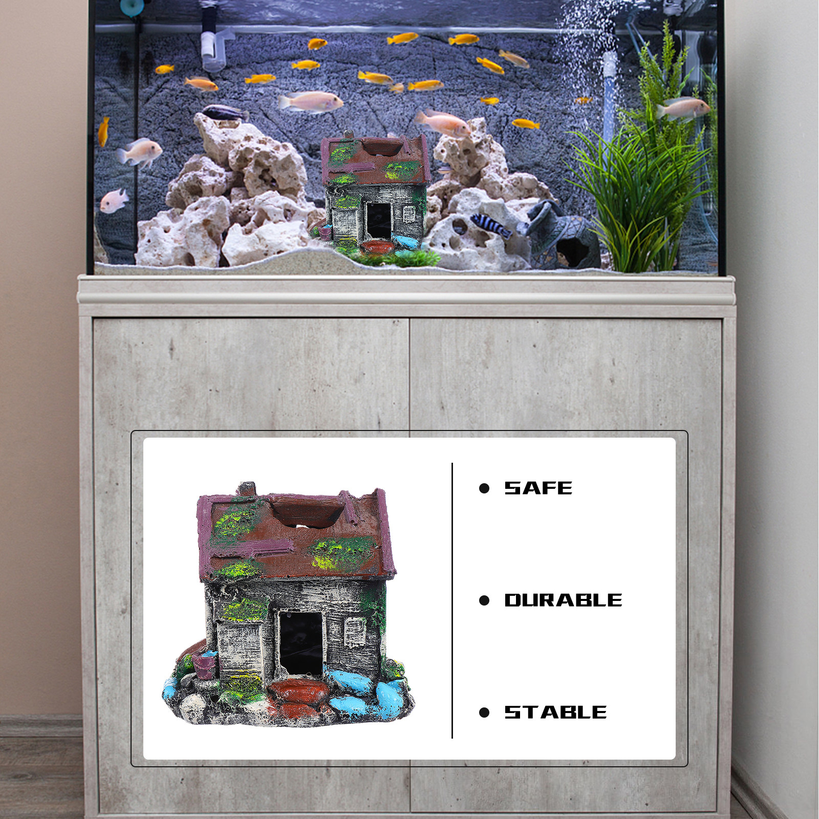 Fish Tank Ornament Resin Aquar - Aquarium Fish Hiding Spot recensie en prijs