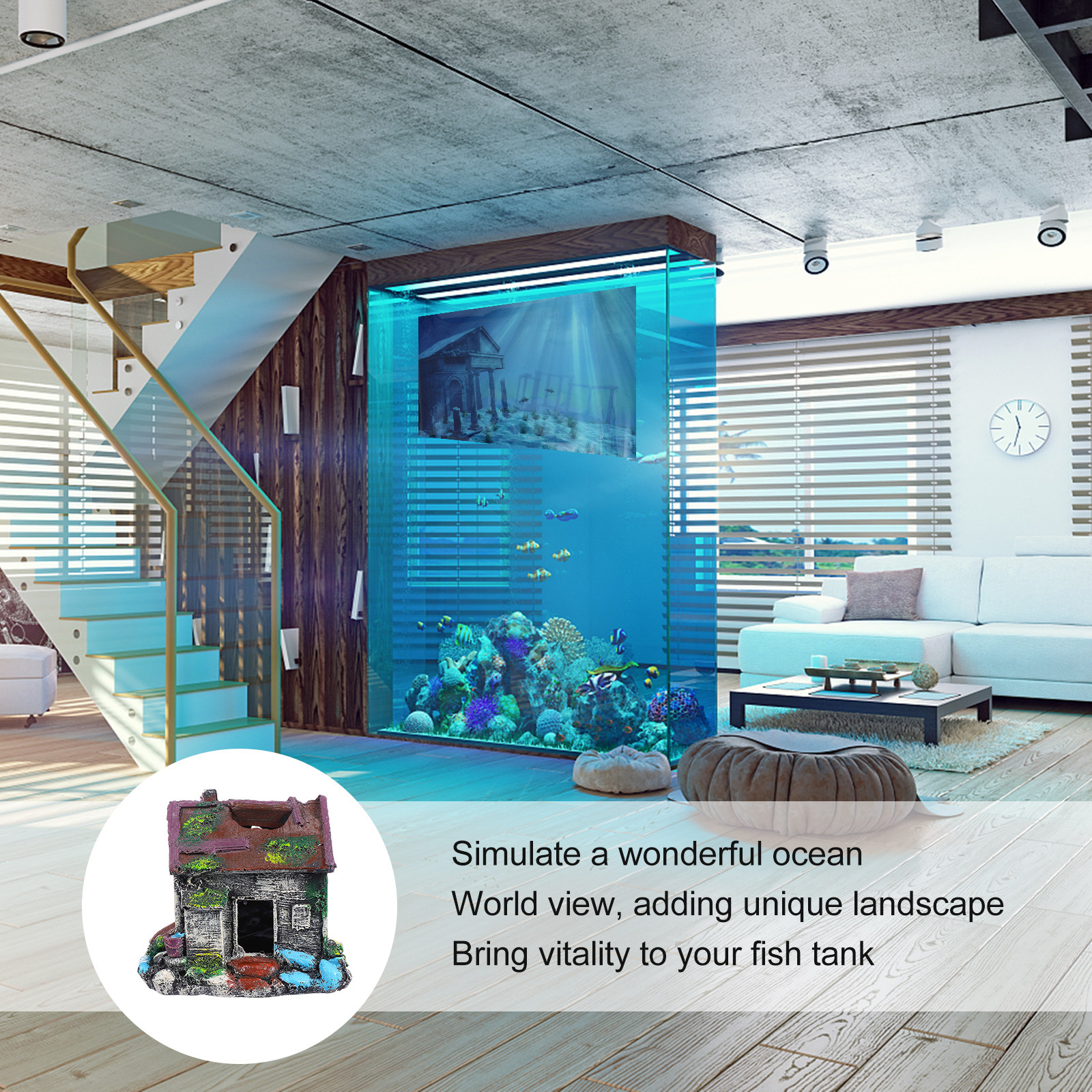 Fish Tank Ornament Resin Aquar - Aquarium Fish Hiding Spot recensie en prijs