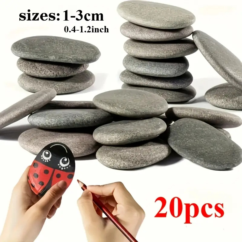 20Pcs Natural River Rocks Smoo - Aquarium Decoration Rock recensie en prijs