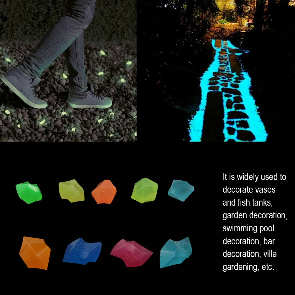 300Pcs Glow Rocks in The Dark  - Aquarium Decoration Rock recensie en prijs