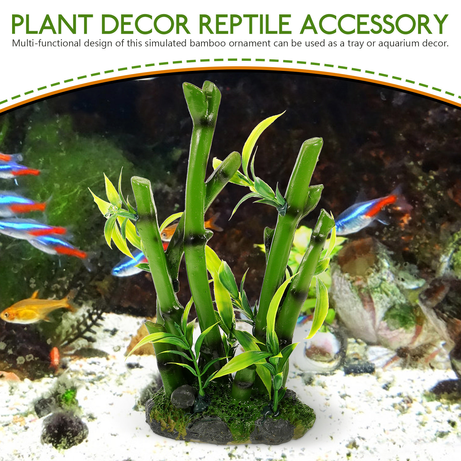 Simulated Bamboo Ornament Life - Aquarium Fish Hiding Spot recensie en prijs
