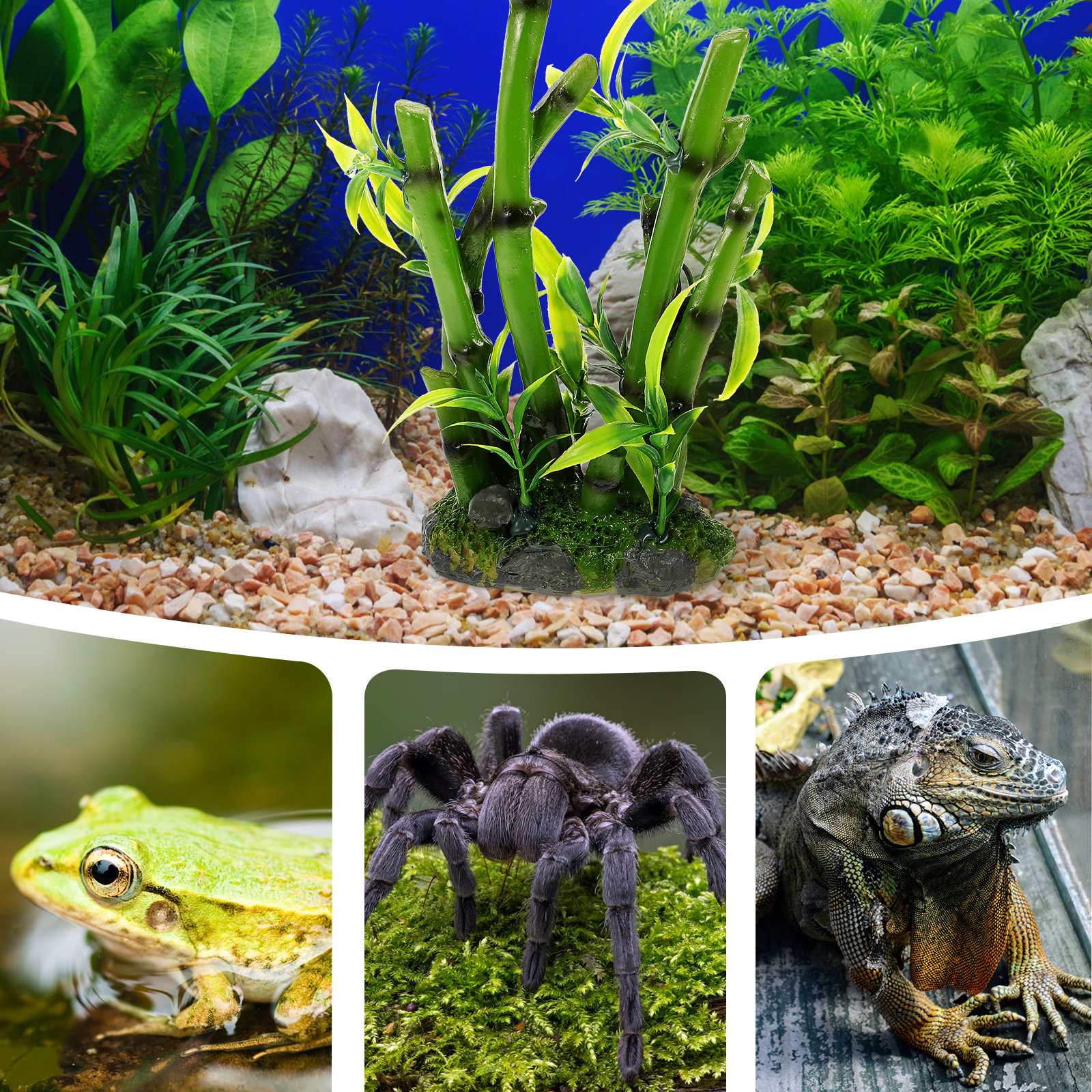 Simulated Bamboo Ornament Life - Aquarium Fish Hiding Spot recensie en prijs