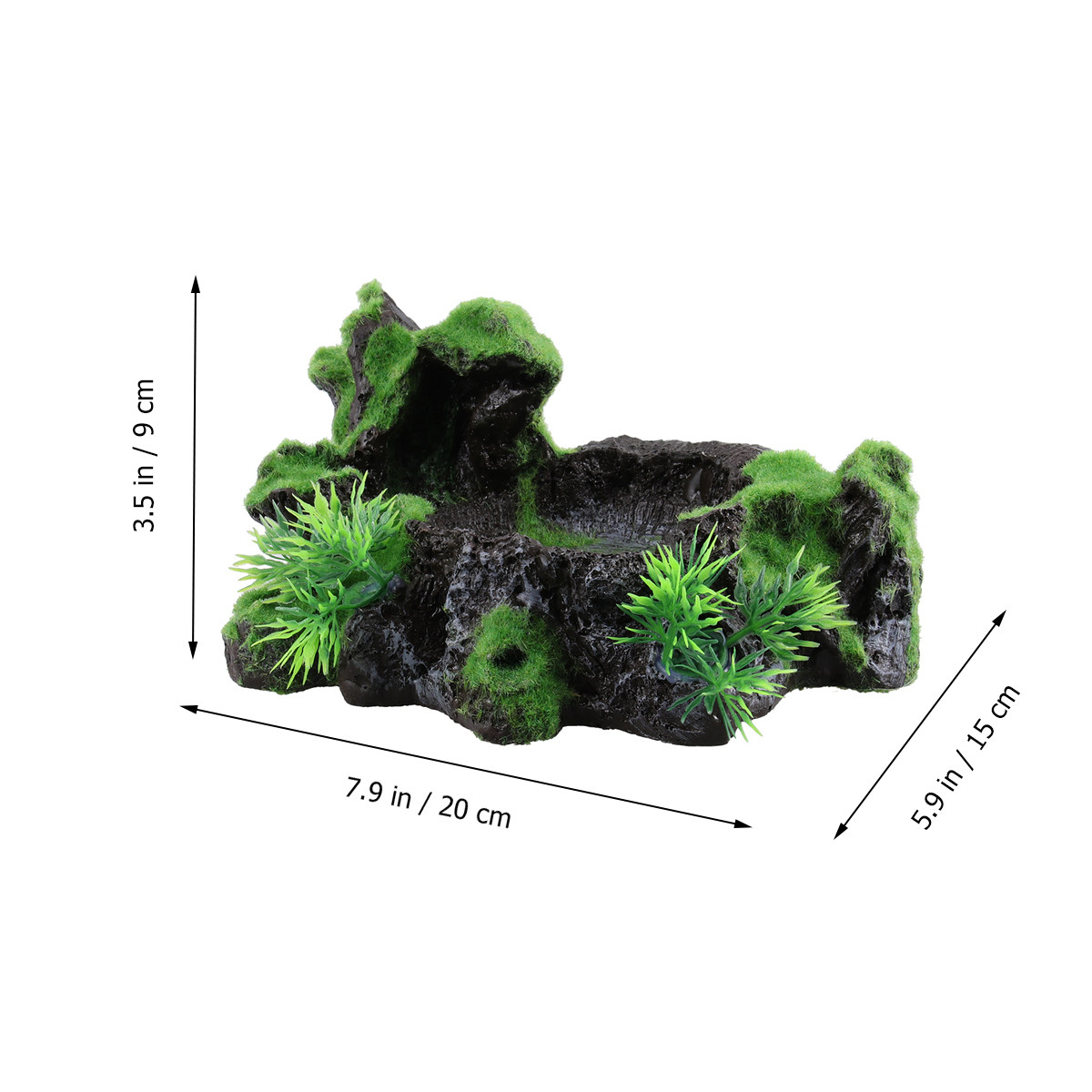 High Simulation Resin Moss Aqu - Aquarium Fish Hiding Spot recensie en prijs