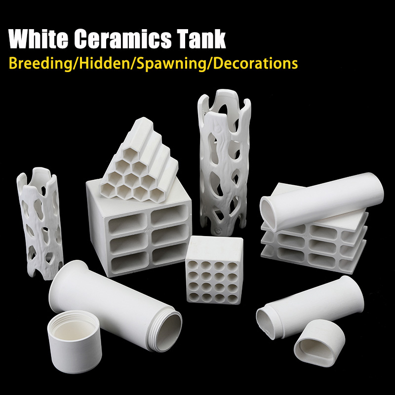 White Ceramics Tank Aquarium F - Aquarium Fish Hide recensie en prijs