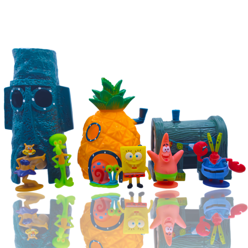 6pcs SpongeBob Fish Tank Decor - Aquarium Fish Gallery recensie en prijs