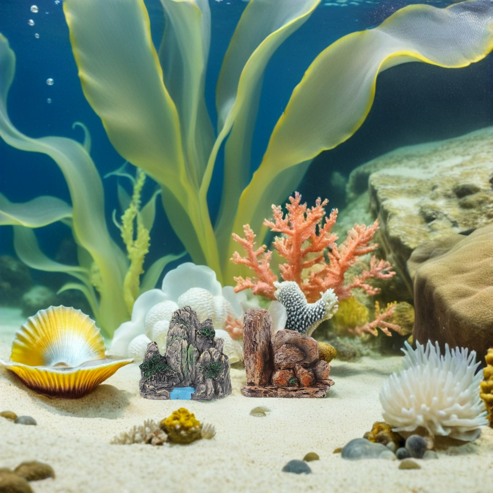 2 Pcs Artificial Rock for Aqua - Aquarium Decoration Rock recensie en prijs