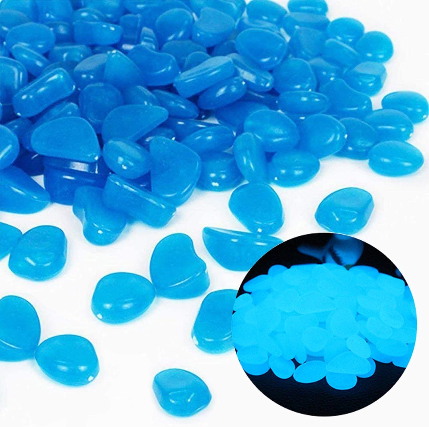 Fish Tank Rocks Glow Blue Pebb - Aquarium Fish Gallery recensie en prijs