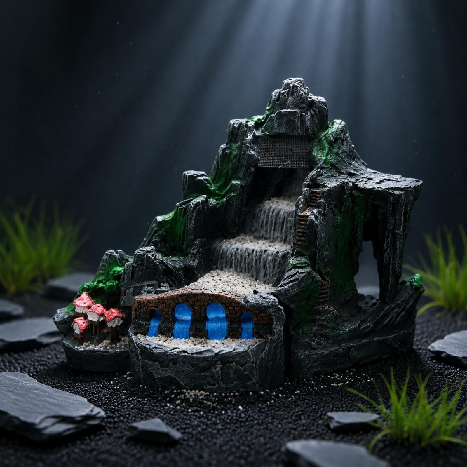 Aquarium Waterfall Ornament Vi - Aquarium Fish Hiding Spot recensie en prijs