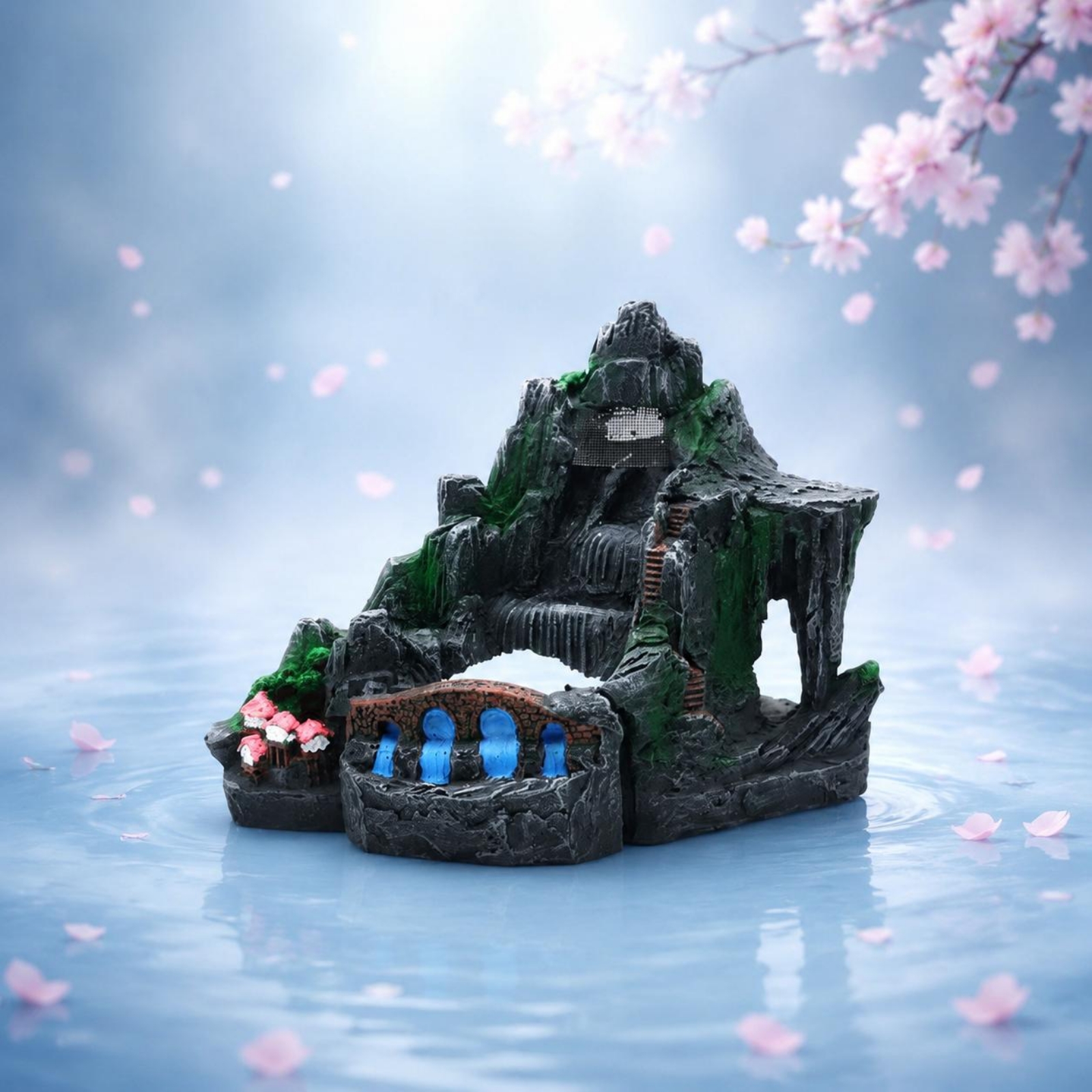 Aquarium Waterfall Ornament Vi - Aquarium Fish Hiding Spot recensie en prijs