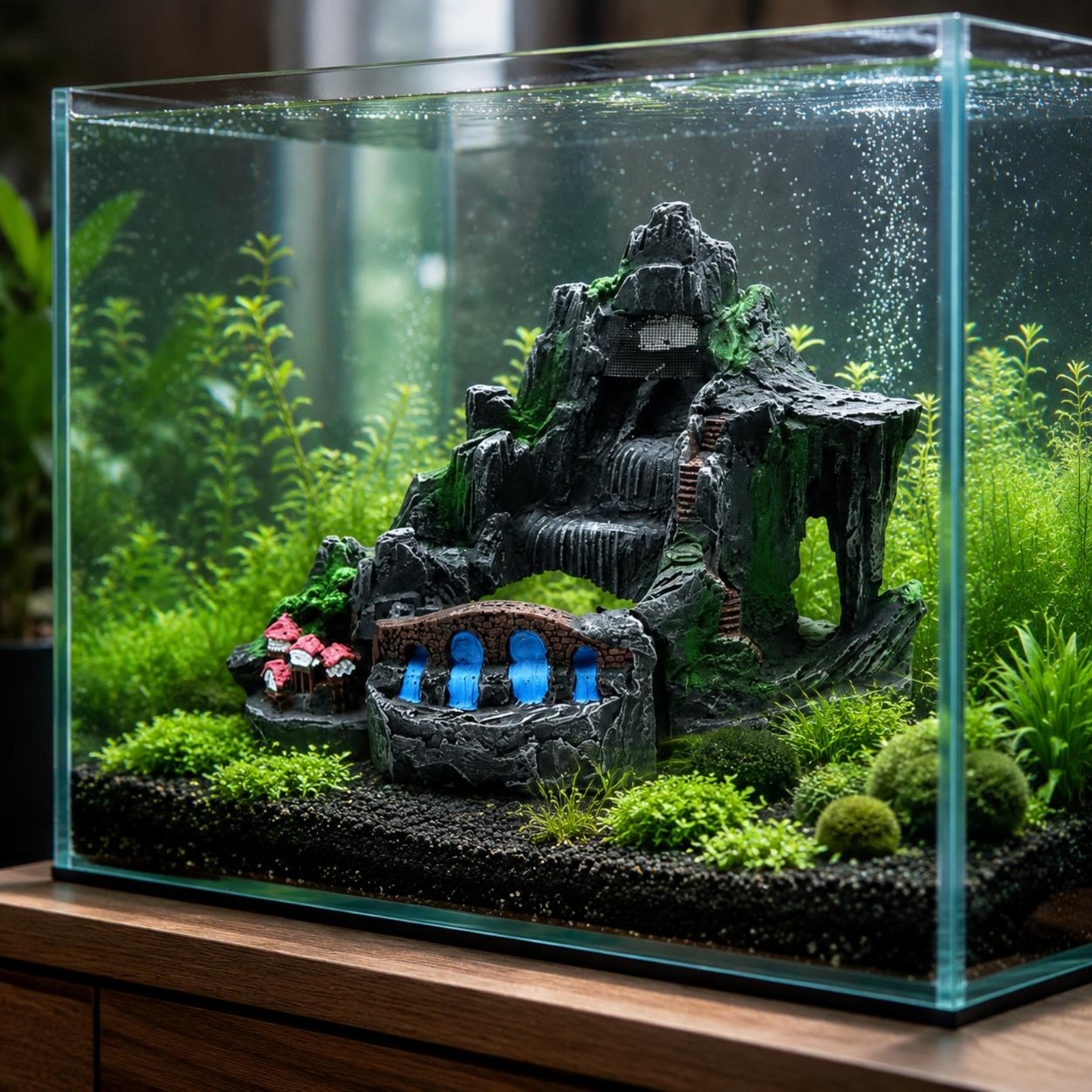 Aquarium Waterfall Ornament Vi - Aquarium Fish Hiding Spot recensie en prijs