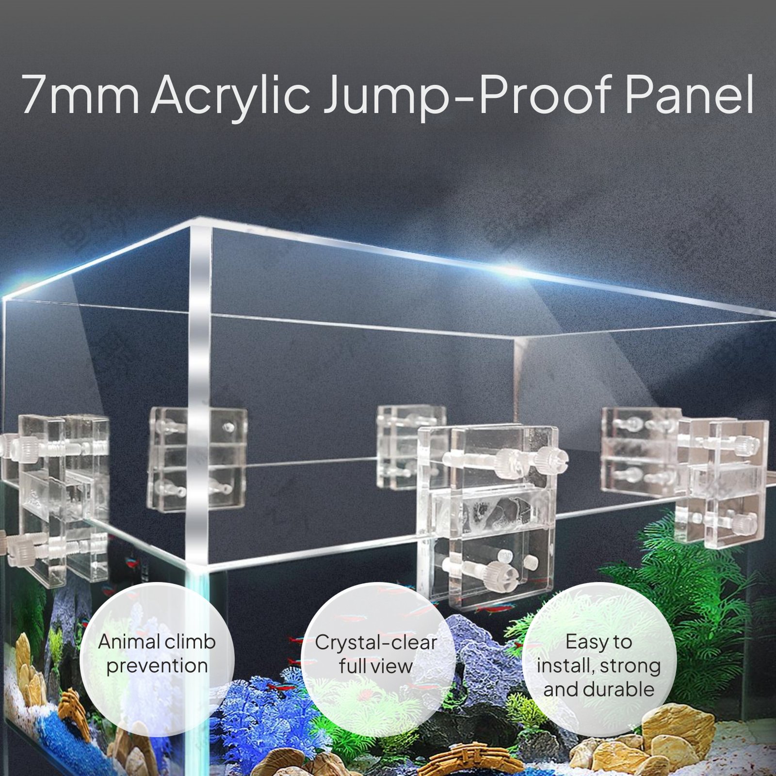 Acrylic Aquarium Jump Guard Di - Aquarium Fish Jumping recensie en prijs