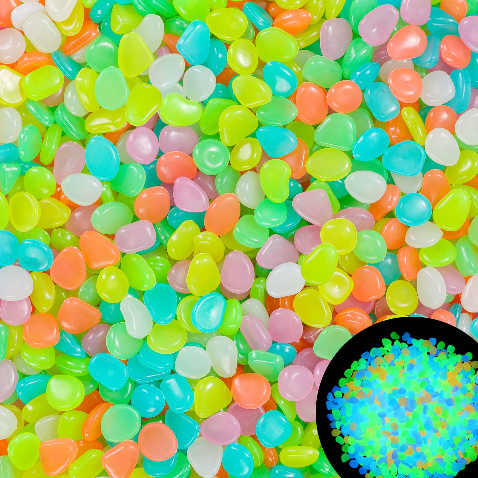 100Pcs Glow in the Dark Garden - Aquarium Decoration Rock recensie en prijs