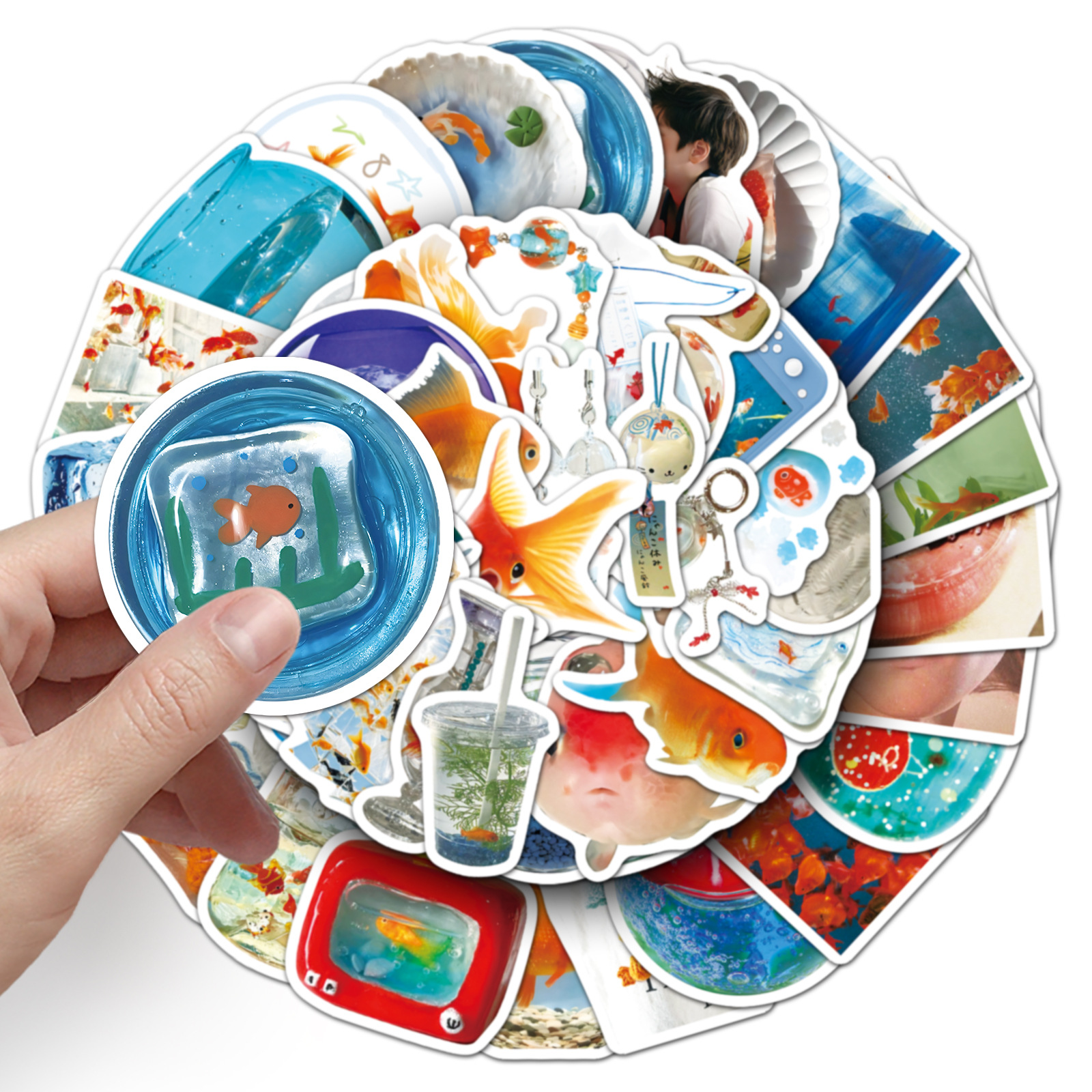 50PCS Ins Style Cartoon Goldfi - Aquarium Fish Goldfish recensie en prijs