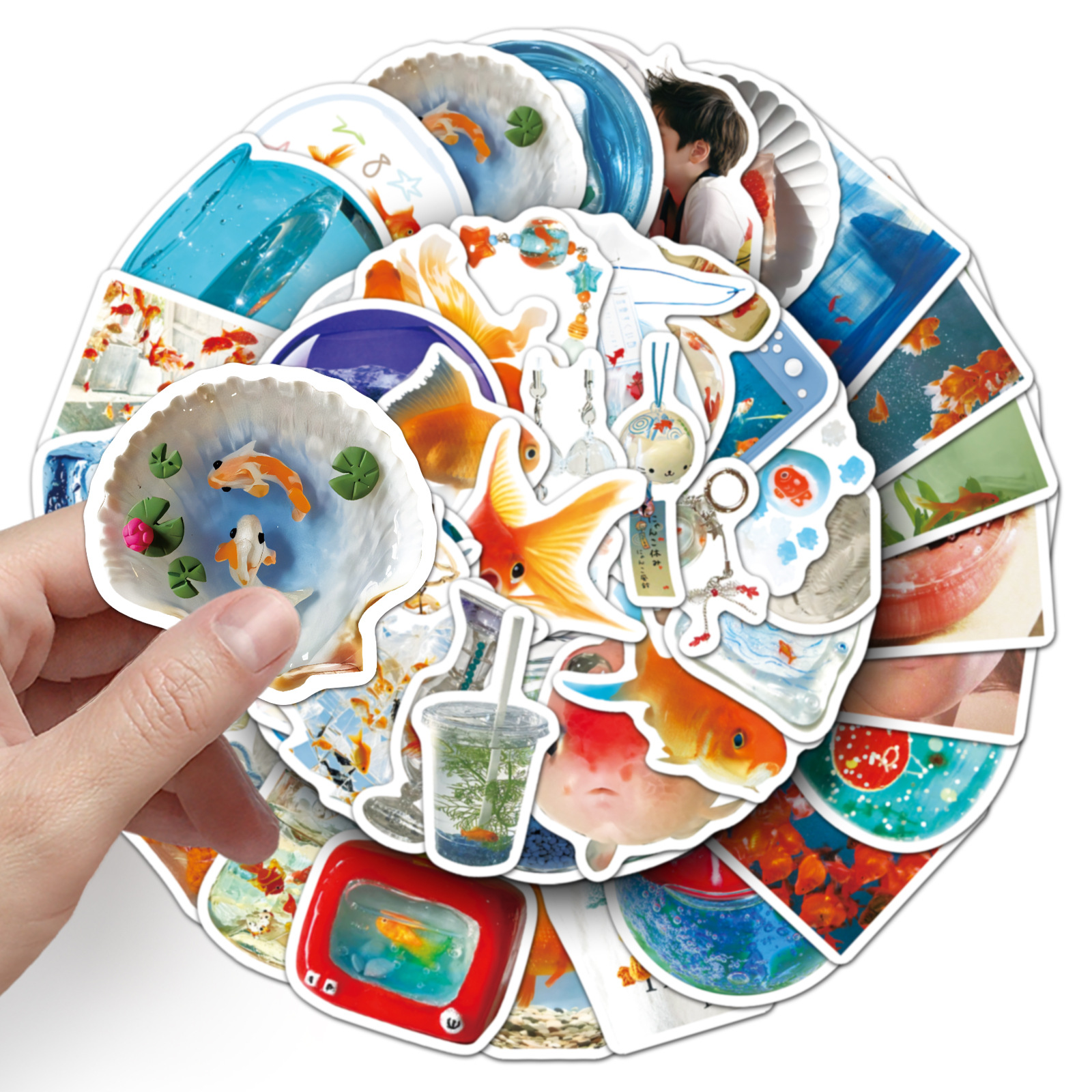 50PCS Ins Style Cartoon Goldfi - Aquarium Fish Goldfish recensie en prijs