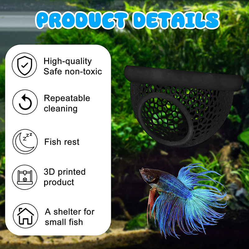 Ring FLoatinG Betta Hide Shrim - Aquarium Fish Hide recensie en prijs