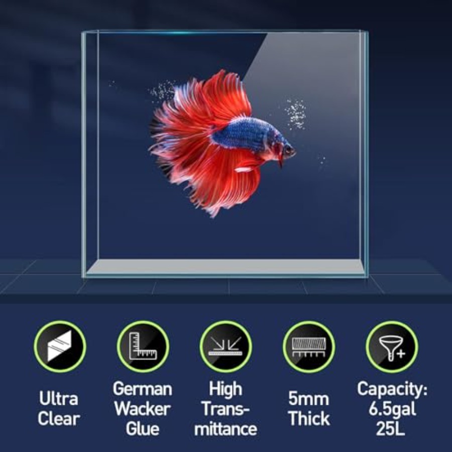 6.5 Gallon Ultra Clear Glass F - Aquarium Fish Goldfish recensie en prijs