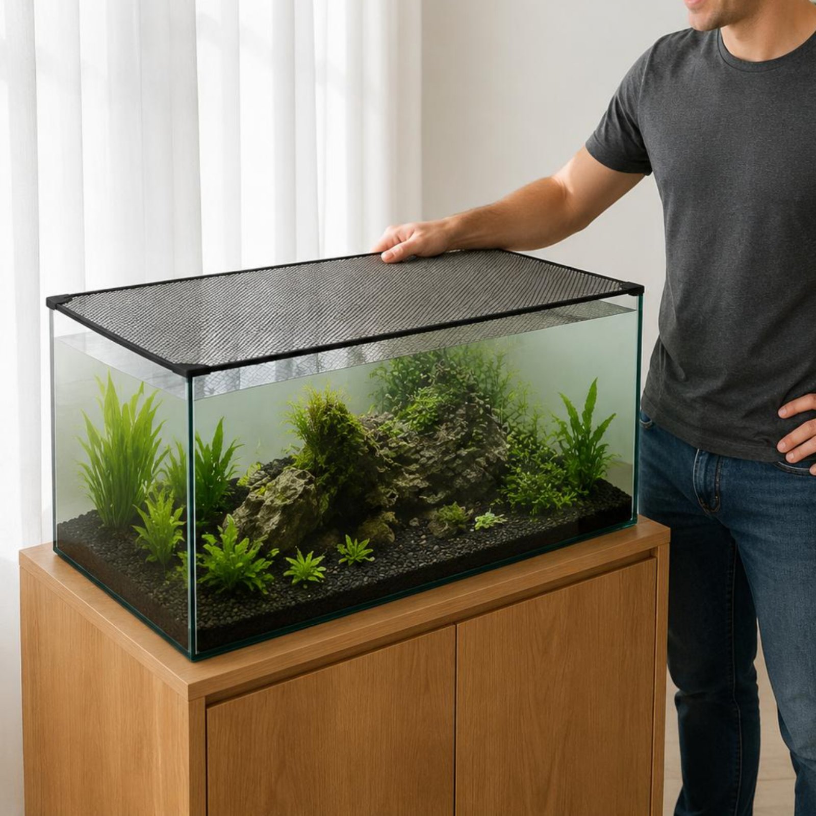 Fish Aquarium Net Cover Quick  - Aquarium Fish Jumping recensie en prijs